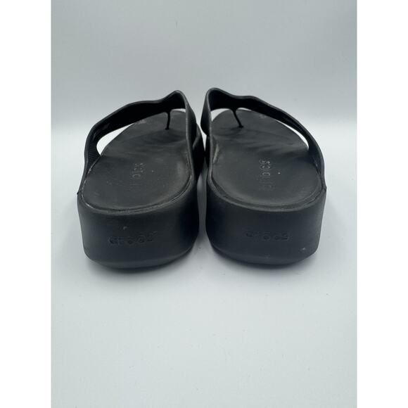 Womens CROCS GETAWAY PLATFORM FLIP FLOPS 209410-001 BLACK US W 8 - Picture 4 of 6